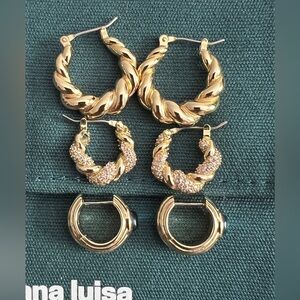 EUC - Set of 3 pairs of earrings Ana Luisa